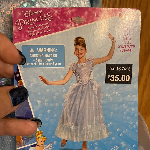 Disney Princess Cinderella dress with iridescent sparkles and layers of dress - Picture 2 of 13